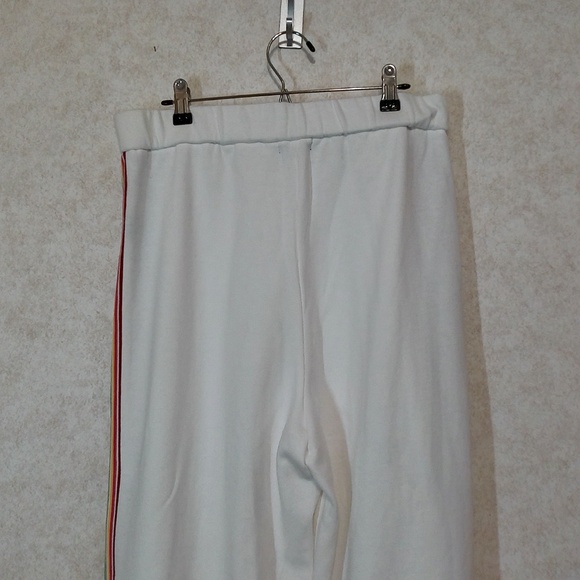 NWT 525 America Born in Brooklyn Bleach White Multi Mid Weight Trousers Size L - Picture 11 of 11